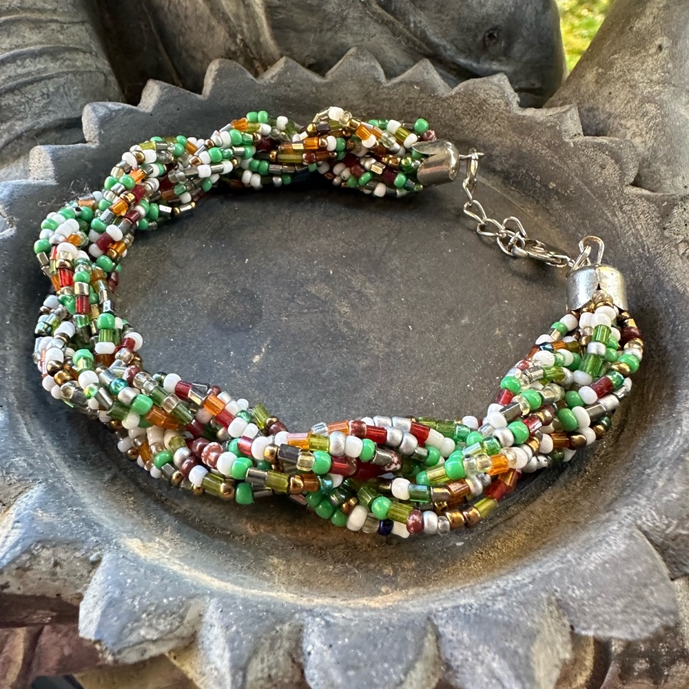 Fall Colors Beaded Bracelet